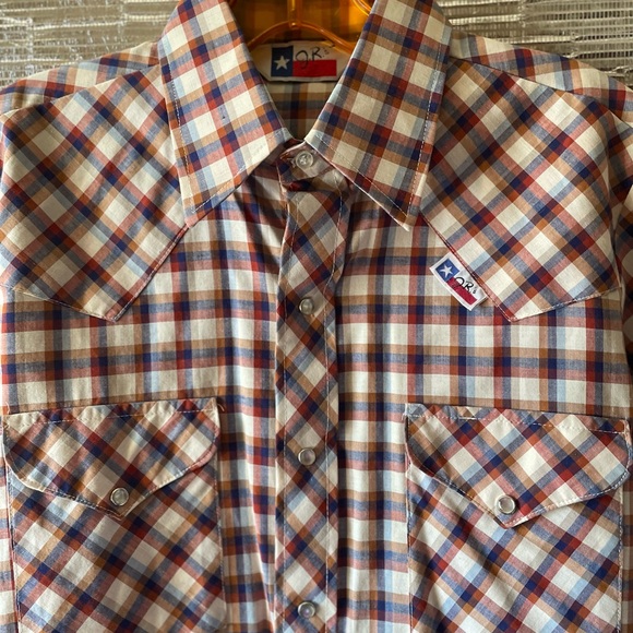 Vintage pearl snap western plaid - Picture 6 of 10